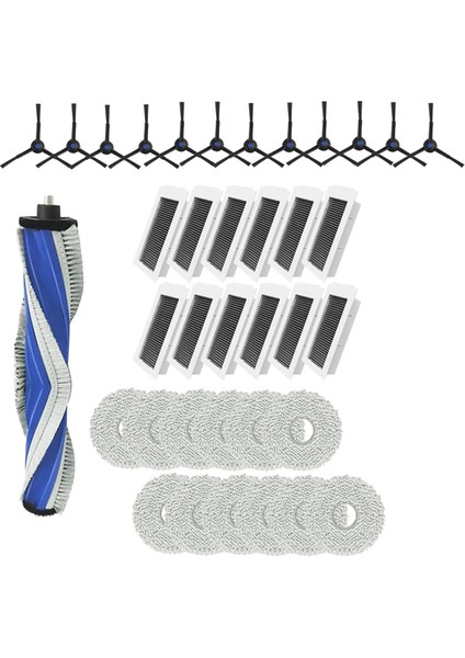 Ecovacs Için 37 Pcs X5 Pro / X5 Omni Süpürme Robot Aksesuarları Temizleyici Parçalar Değiştirme Ana Yan Fırça Mop Filtre Seti (Yurt Dışından) fiyatları