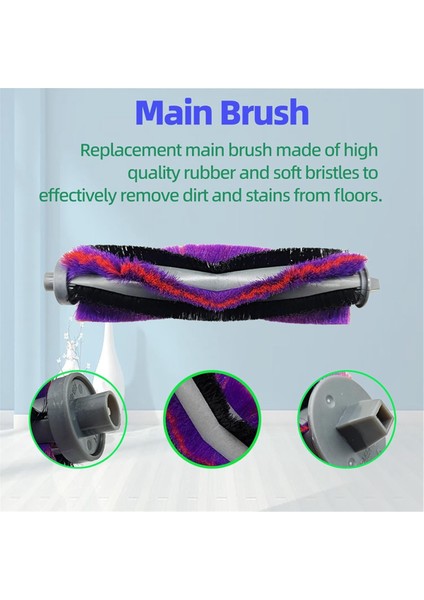 Yedek Parça Aksesuarları Eureka E10S Robot Vakum Süpürge Ana Yan Fırça Hepa Filtreleri Paspas Pad (Yurt Dışından) indirimleri