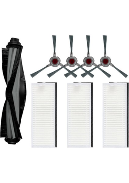 Ana Fırça Yan Fırça Hepa Filtre Parçaları Ecovacs Deebot N9 + Plus Kendi Kendini Temizleyen Robotlu Süpürge Aksesuarları (Yurt Dışından)