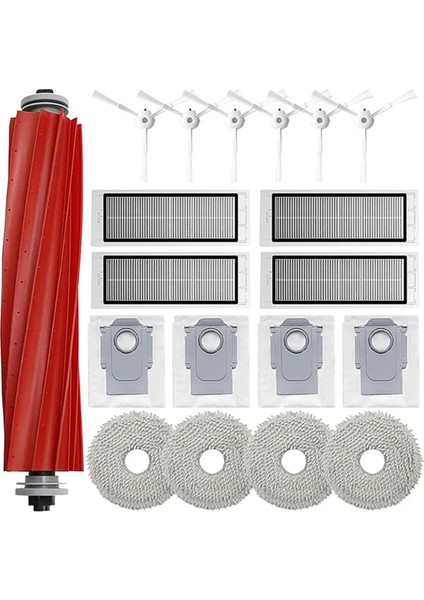 Roborock Q Revo / P10 A7400RR Vacuum Seğerleri Ana Sınak Fırch Hepa Filtre Mop Kumaşları Rag Toz Çanta Aksesuarları (Yurt Dışından)