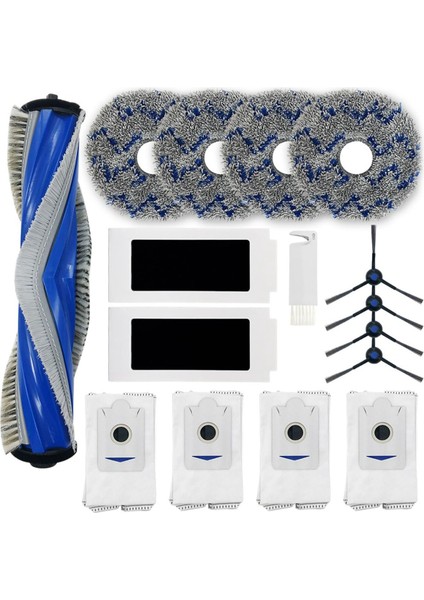 Ecovacs Deebot T30S Robot Vacum Searrıcer Ana Yan Fırçalar Hepa Filtreleri Paspas Pedleri Toz Çanta (Yurt Dışından)