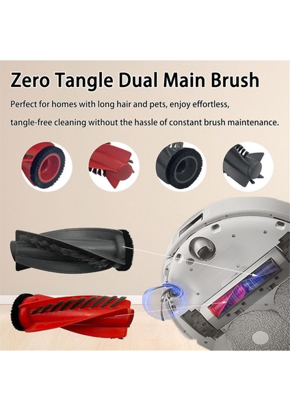Roborock Qrevo Curv/qrevo Edge Robot Vakum Ana Yan Fırça Hepa Filtre Mop Bez Tuz Torbaları Için Aksesuar Kiti (Yurt Dışından) fiyatları