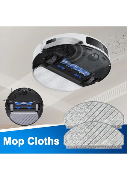 Ecovacs Deebot N20 Plus /N20 /N20 Pro Plus Vakum Süpürge Yedek Parçalar Millete Yan Fırçası Filtre Mop Kumaş (Yurt Dışından) modelleri