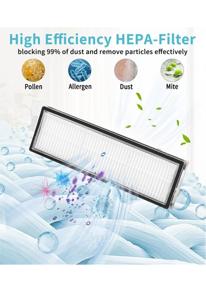 Roborock S8 Maxv Ultra Toz Torbaları Robot Vakum Süpürge Ana Yan Fırça Hepa Filtre Mop Bezi Yedek Parçalar (Yurt Dışından) indirimleri