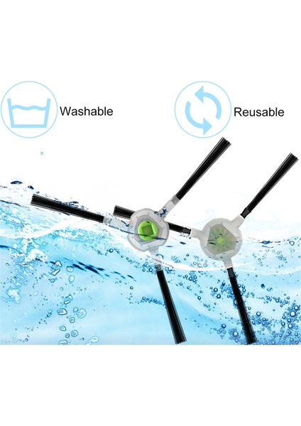 Lefant M210 / M210S / M210B / M210P / M213 / Okp Life K2 / K3 / K4 / K5 / Moosoo MT501 Vakum Parçaları Için Yan Fırçalar (Yurt Dışından) fırsatları