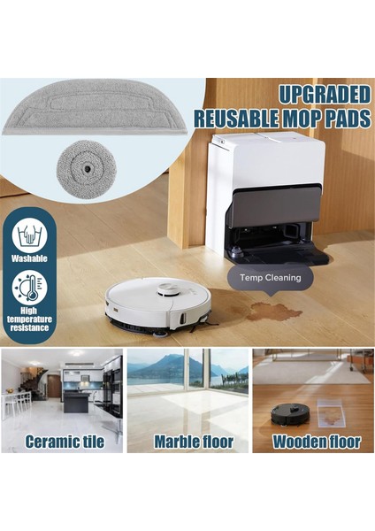 Roborock Için Aksesuar Seti S8 Maxv Robot Vakum Süpürge Ana Fırçalar Toz Torbaları Silindirler Yan Silecekler Filtreler Yan Fırçalar (Yurt Dışından) modelleri