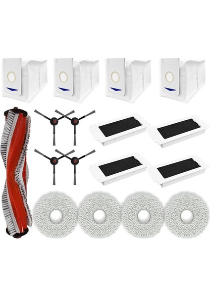 Yeedi M12 Ultra Plus Için, Yeedi M12 Pro+ Plus Vakum Parçaları Ana Yan Fırça Hepa Filtre Mop Bez Toz Torbası Aksesuarları (Yurt Dışından)