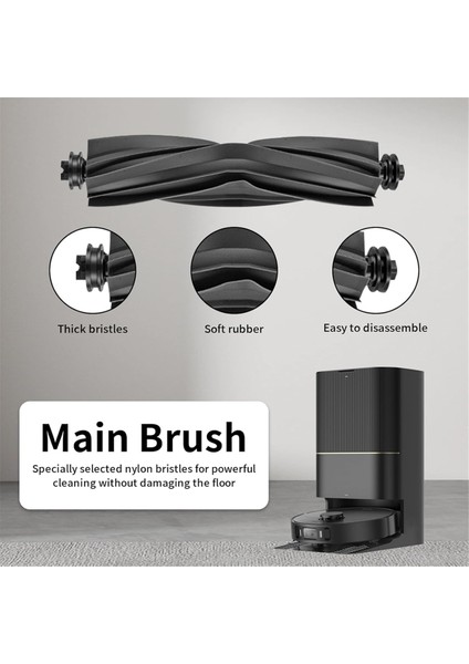 42 Pcs Roller Yan Fırça Filtresi Paspas Toz Torbası Dream X40 ULTRA/X40 PRO/S30 PRO/L40 Ultra Robot Vakum Süpürge Parçaları (Yurt Dışından) fiyatları
