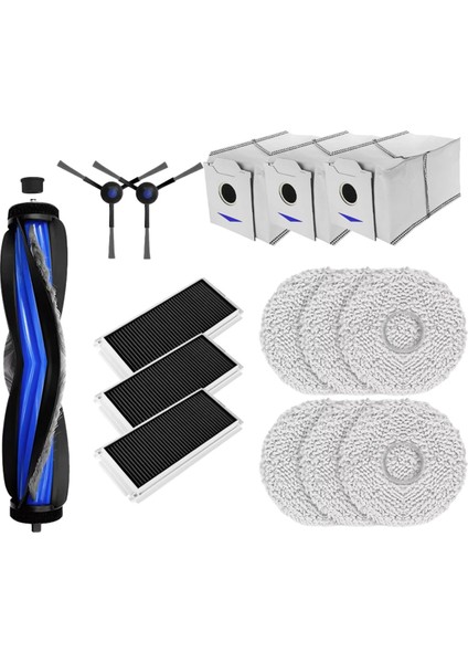 Ecovacs Için Debot N30 OMNI/N30 Pro Omni Robot Vakum Aksesuarları Ana Yan Fırça Hepa Filtre Rag Tuz Torbası Parçaları (Yurt Dışından)