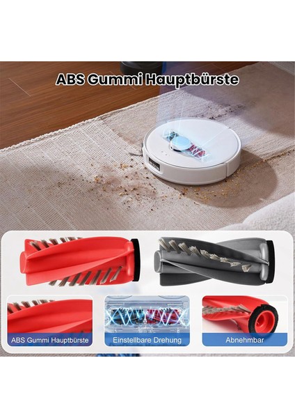 Roborock Qrevo Curv Için Robot Vakum Süpürge Yedek Parçalar Ana Yan Fırça Hepa Filtre Mop Bez Tuz Torbaları (Yurt Dışından) modelleri