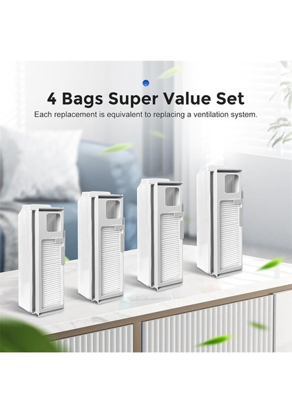 Narwal Freo x Ultra Robot Vakum, 1l Büyük Toz Çantası Replacmenet Için 8 Paket Tek Kullanımlık Toz Torbaları (Yurt Dışından) indirimleri