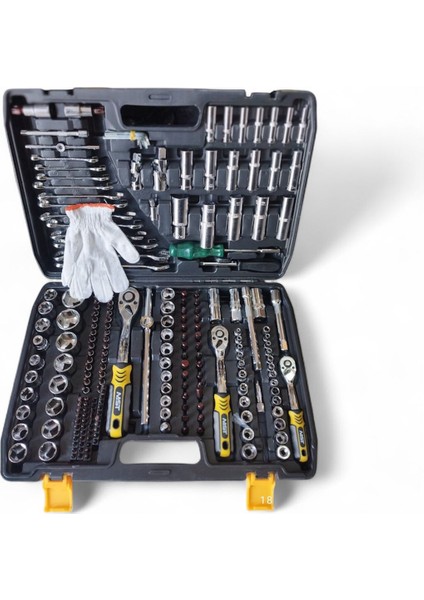 216 Parça Lokma Seti 72 Diş 3 Adet Cırcır Kolu Oto Tamirci Seti 1/2-3/8-1/4