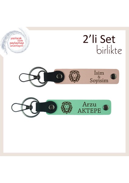 Kaplan Motifli Minimalist Hediyelik, Erkek Kardeşe Kalıcı Hatıra Olarak, Yavru Ağzı-Açık Yeşil