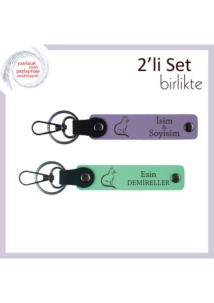 Evcil Can Dostuna Sonsuz Saygı Hediyesi, Patili Temalı Anahtarlık, Mor Menekşe-Açık Yeşil