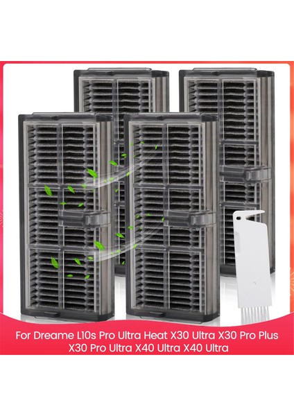 Dreame L10S Pro Ultra Heat X30 Ultra X30 Pro Plus X30 Pro Ultra X40 Ultra Vakum Filtreleri Için Hepa Filtre Aksesuarları (Yurt Dışından)