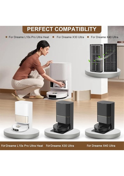 Dreame L10S Pro Ultra Heat X30 Ultra X30 Pro Plus X30 Pro Ultra X40 Ultra Vakum Filtreleri Için Hepa Filtre Aksesuarları (Yurt Dışından) modelleri