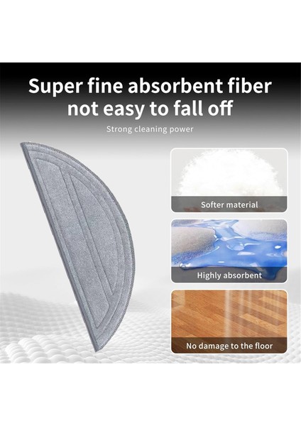 Roborock Saros 10/s9 Maxv ULTRA/S90VER/G30/A1460RR Için Paspas Pedi Yedek Parçalar Yeniden Kullanılabilir Yıkanabilir Paspas Bezi Aksesuarları A (Yurt Dışından) fiyatları