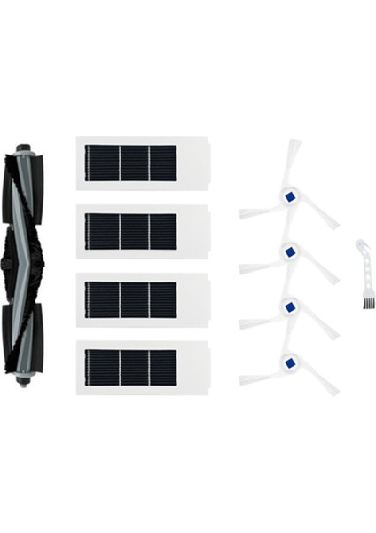Deebot X2 Omni / X2 / X2 Pro / DEX86 Yedek Parça Aksesuarları Için Silindir Ana Yan Fırça Paspas Hepa Filtresi (Yurt Dışından)