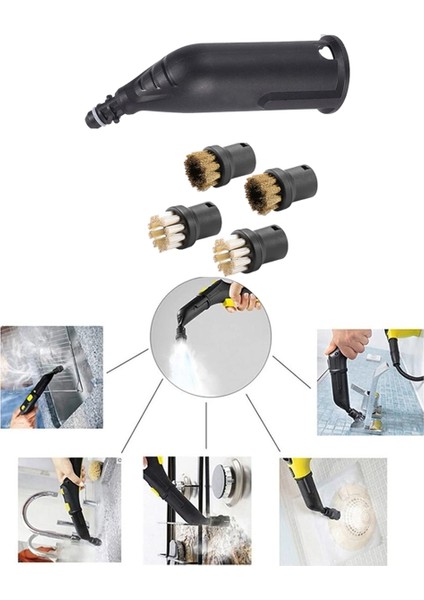 Karcher Sc1 Sc2 Sc3 Sc4 Sc5 Yedek Parça Aksesuarları Yuvarlak Buharlı Temizleyici Fırçaları Için Buharlı Püskürtme Ucu Fırça Seti (Yurt Dışından) modelleri