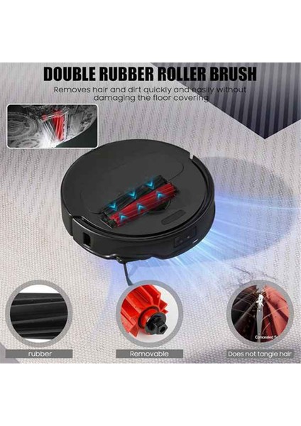 Roborock Qrevo Slim/qrevo Master Süpürge Robotu Temizleyici Parçalarının Değiştirilmesi Için 4 Adet Ana Yan Fırça (Yurt Dışından) modelleri