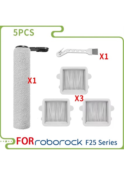Roborock F25 RT/F25 LT/F25 ALT/F25 ACE/A30 PRO/A30/A30PRO Kombine Rulo Fırçalar, Rulo Hepa Filtreler ve Parçalar Için (Yurt Dışından)