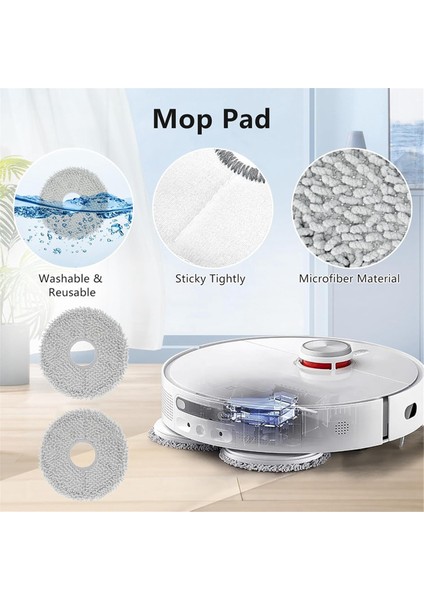 APZOVO 10Pcs Sacchetti di Ricambi Compatibile con Roborock QV 35A/35S/Q Revo /Qrevo Pro/Qrevo MaxV/Qrevo Curv/Qrevo Master/S8 MaxV Ultra/S8 Max Ultra, Accessori Sacchetti per Roborock S8 MaxV Ultra