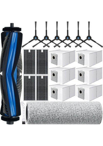 Ecovacs Deebot X8 Pro Omni, X8 Pro Omni Elektrikli Süpürge Aksesuar Seti, Kauçuk Ana Fırçalı Elektrikli Süpürge Torbaları ile Uyumludur (Yurt Dışından)