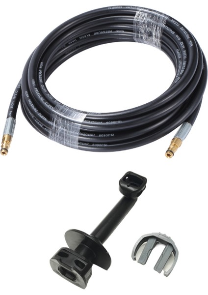 Karcher K2 K3 Yüksek Basınçlı Temizleyici Dirsek Çıkış Borusu ve Kelepçe ile 6m Yüksek Basınçlı Yıkama Makinesi Kanalizasyon Tahliye Hortumu (Yurt Dışından)