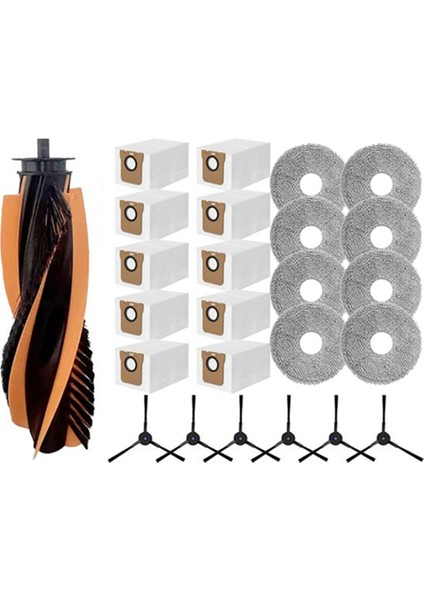 Jonr P20 Pro / Jonr T5 Pro Robot Süpürge Yedek Parçaları Için 25 Adet Ana Fırça Yan Fırça Paspas Bezi Toz Torbası (Yurt Dışından)