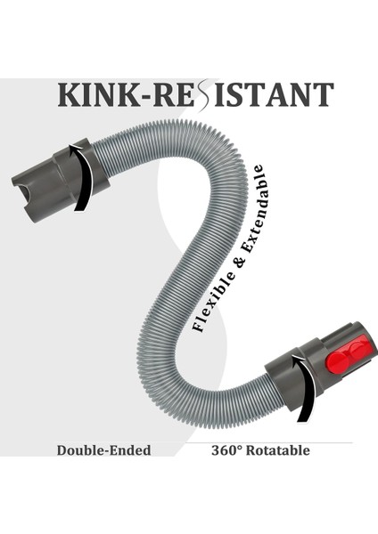 Dyson V7 V8 V10 V11 V15 V6 Dc Serisi Yedek Aksesuarlar Için Esnek Uzatma Hortumu Evrensel Adaptör Kiti (Yurt Dışından) fırsatları