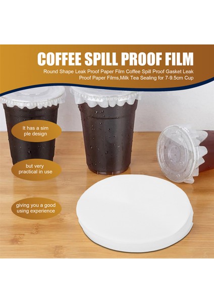 Yuvarlak Şekil Sızdırmaz Kağıt Filmi Kahve Dökülmeye Dayanıklı Conta Sızdırmaz Kağıt Filmleri, 7-9.5 cm Bardak Için Süt Çay Sızdırmazlık (Yurt Dışından) fırsatları