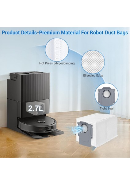 Roborock Qv 35A Qv 35S Qr 598 Qr 798 Robot Süpürge Aksesuarları Için Yedek Parçalar (Yurt Dışından) modelleri