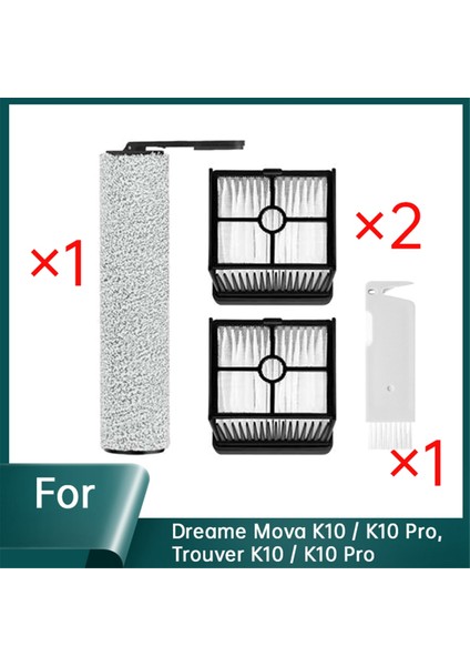 Dreame Mova K10 / K10 Pro, Trouver K10 / K10 Pro Elektrikli Süpürge Aksesuarları Ana Fırça ve Filtre Aksesuarları (Yurt Dışından)