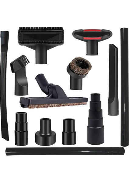 Evrensel Vakum Ek Parçaları Kiti Aksesuarları - At Kılı Vakum Fırçası, 2 1/2 Inç Ila 1 1/4 Inç Hortum Adaptörleri Içerir (Yurt Dışından)