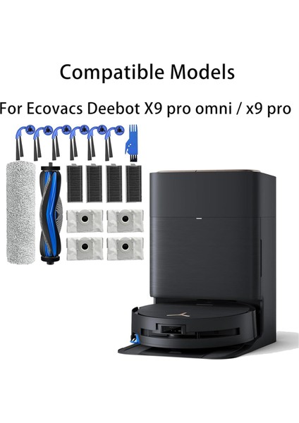 Ecovacs Deebot X9 Pro Omni / X9 Pro Elektrikli Süpürge Yedek Parçaları Için Yedek Aksesuar Kiti (Yurt Dışından) modelleri