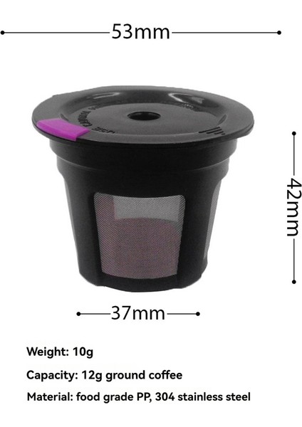 Keurig Kahve Kapsül Makinesi Için 2 Adet Yeniden Kullanılabilir Kahve Kapsülü ve Kaşık Gıda Sınıfı Pp Plastik Kahve Kapsülleri ve Kaşık (Yurt Dışından) fırsatları