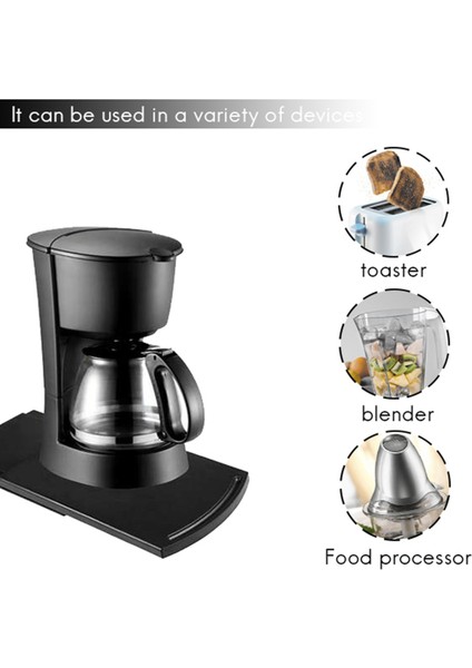 Mutfak Sürgülü Kahve Tepsisi Mat, 12 Inç Dolap Altı Aletleri Kahve Makinesi Ekmek Kızartma Makinesi Tezgah Depolama Pürüzsüz Dönen Tekerlekler ile Hareketli Kaydırıcı (2 Paket) (Yurt Dışından) fırsatları