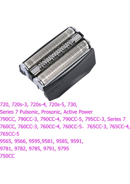 Braun Elektrikli Tıraş Makinesi Serisi 7, 790CC, 760CC, 750CC, 720 Tıraş Folyosu ve Kesici Için 70B Tıraş Makinesi Başlığı Yedeği (Yurt Dışından) fiyatları