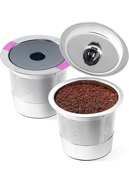 K- Plus Kahve Makinesi Döngüsü Dolumuna Uygun, Paslanmaz Çelik Filtre Kabı K Bardak (1 Delik) Kullanın (Yurt Dışından) fırsatları