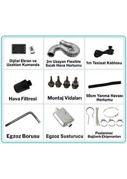 S44 5kw 12V-24V-220V Taşınabilir Çanta Webasto Tipi Isıtıcı fiyatları