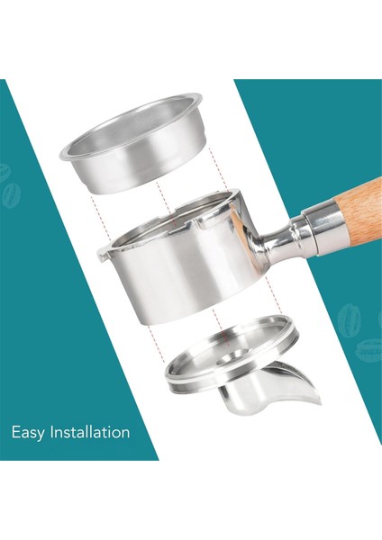 Portafilter Musluğu, Sızdırmazlık Halkalı Kahve Makineleri Için 54 mm Tekli Dipsiz Musluk, Dipsiz Portafilter Için Musluk (Yurt Dışından) fiyatları