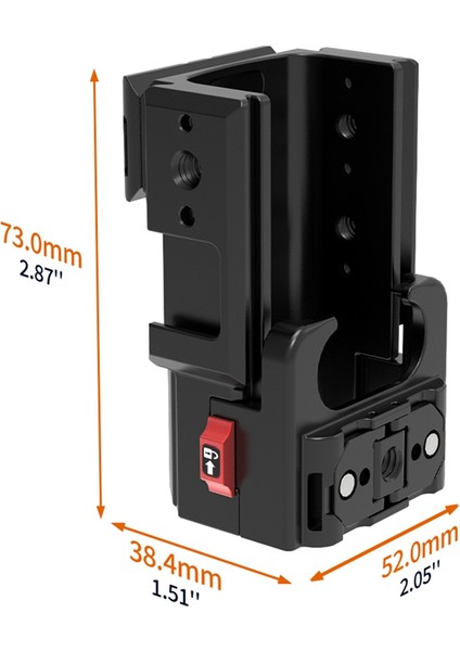 Djı Osmo Pocket 3 Koruma Çerçevesi Alüminyum Uzatma Adaptörü Hızlı Çıkarma Soğuk Ayakkabı Montaj Muhafazası Kabuk Aksesuarları (Yurt Dışından)