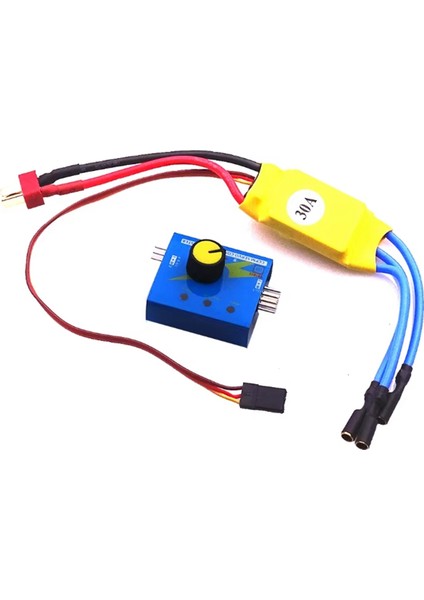 Dc 12V 30A Fırçasız Motor Hız Kontrol Cihazı Esc Test Cihazı 3 Vites Göstergesi Direksiyon Dişlisi Test Cihazı Seti Xxd Drone Için (Yurt Dışından)