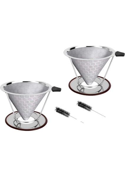 Tabanlı Kahve Filtresi Filtresiz Kağıt Filtre Kahve Filtresi Kahve Makinesi Için Temizleme Fırçalı Kahve Damlatıcı (Yurt Dışından)