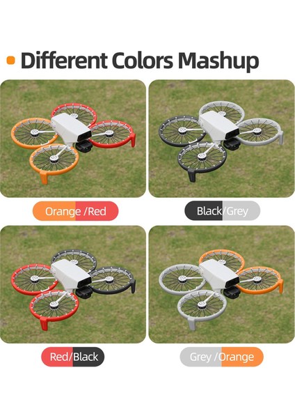 Sunnylıfe Djı Flip Paddle Koruyucu Çarpışma Önleyici Drone Güçlendirici Standı Pervane Kanat Koruma Halkası Aksesuarları Gri (Yurt Dışından) fiyatları