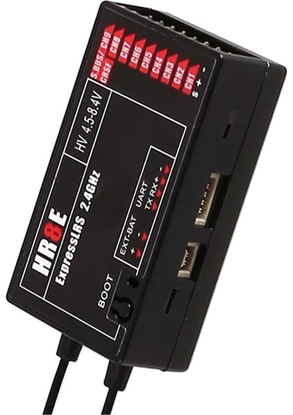 462E Küçük 9 Kanal HR8E Elrs Pwm Alıcı Adaptörü 1800MM Antenler Uçaklar ve Tekneler Için Expresslrs Siyah Desteği (Yurt Dışından) modelleri