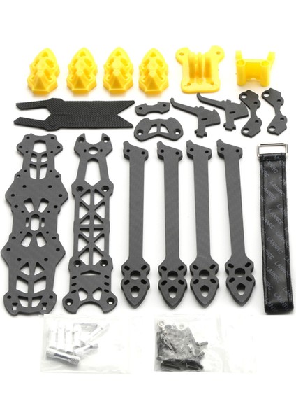 Mark4 7 Inç 295MM Quadcopter Çerçeve Kiti 5mm Kol, Sarı Baskılı 7 Inç Fpv Serbest Stil ve Rc Yarış Drone'u Için (Yurt Dışından)