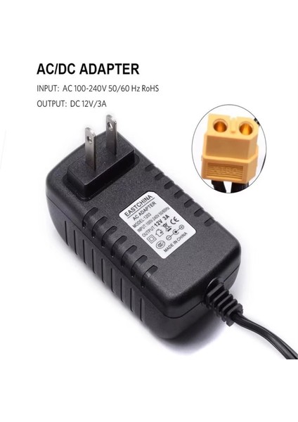 Lipo Pil Şarj Cihazı Güç Kaynağı Adaptörü 12V 3A Ac/dc XT60 Fişi Isdt Strıx Şarj Cihazı Pilleri Rc Yarış Drone (Abd) (Yurt Dışından) fırsatları