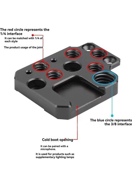 Djı Ronin Rs3/rs2/rsc2/sc/s Gimbal Sabitleyici Uzatma Plakası 1/4 3/8 Inç Delik Soğuk Pabuç (Yurt Dışından) fırsatları