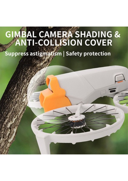Djı Flip Için Lens Kapağı Parlamayı Önleyen Işık Hızlı Çıkarma Güneşlik Gimbal Koruyucu Lens Kapağı Iha Aksesuarları Gri (Yurt Dışından) modelleri
